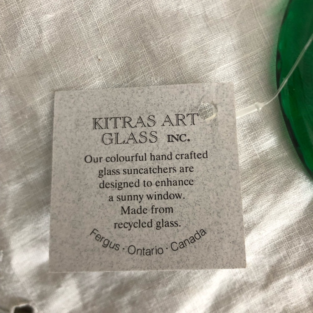 Kitras Art Glass Thistle Suncatcher - Picture 5 of 8